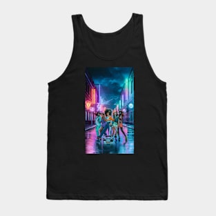 80s teens dancing on the street Tank Top